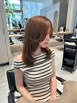 ロング 風香🪼レイヤー /透明感カラーのヘアスタイル