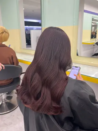 セミロング カラー ヘアアレンジ 🎀Girly艶髪カ ラー🎀Harukaのヘアスタイル