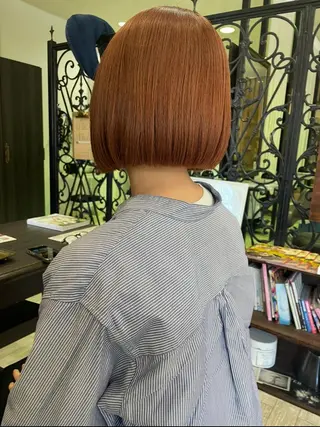 ショート カラー 韓国ボブ👩🇰🇷 小野絢未のヘアスタイル