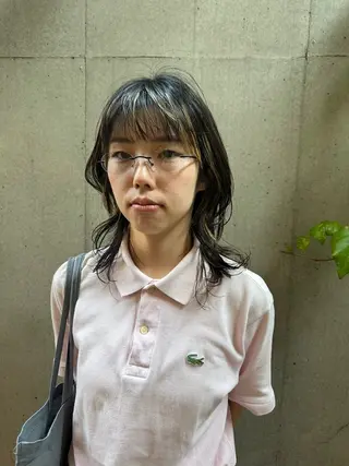 ミディアム カラー 似合わせカット /パーマ岡本淳平のヘアスタイル