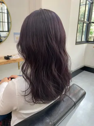 セミロング カラー 高梨 菜々のヘアスタイル