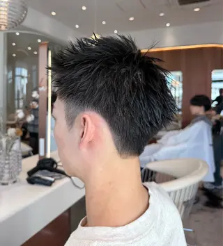 ショート メンズ heavenly by HAVANA新宿所属・メンズショート/ピン パーマ/新宿/フウガのヘアスタイル