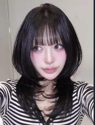 ロング miuru/網紅ヘア 🇨🇳レイヤーのヘアスタイル