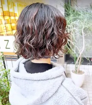 パーマ 松原香乃/レイヤー /シールエクステのヘアスタイル