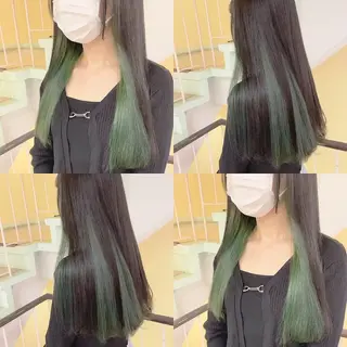 カラー 渋谷:インナーカラー ／🍒エリカ🍒のヘアスタイル