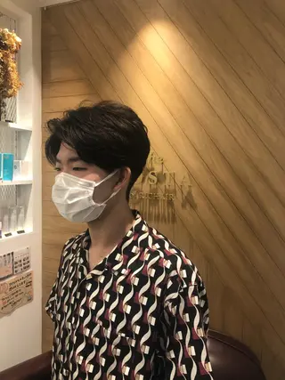 ショート メンズ 鈴村 大介のヘアスタイル