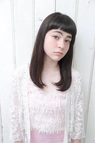 セミロング 店長 奈須 雄紀のヘアスタイル