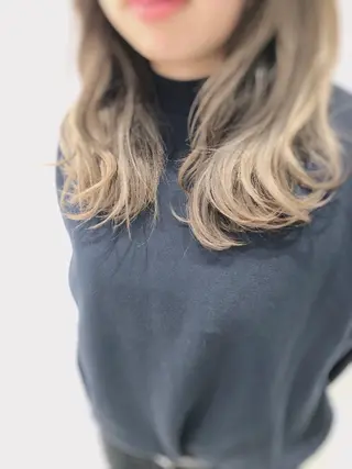 ロング 岸 保奈美のヘアスタイル