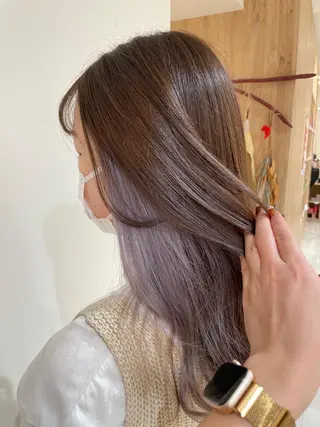 ロング カラー インナーカラー/ 韓国風🌿RIKOのヘアスタイル