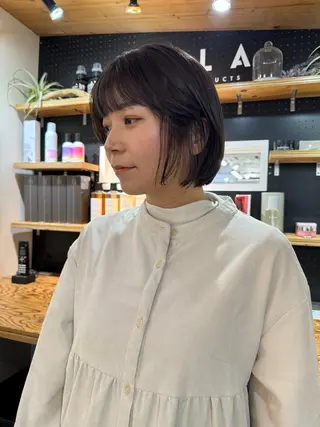 セミロング Rico / bob/グレージュのヘアスタイル