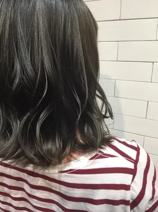 ミディアム カラー トップスタイリスト 👑田添幹宜のヘアスタイル