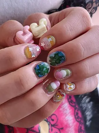 ネイル 3dパーツ/流行り 👧shushu❤️のネイルデザイン