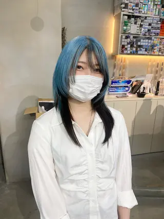 セミロング カラー qulim所属・前橋 姫奈のヘアスタイル