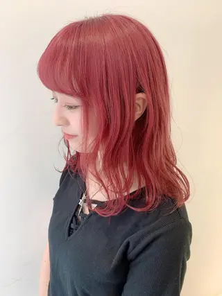 セミロング カラー ハイトーン/ウルフ /小澤凌祐🦕のヘアスタイル