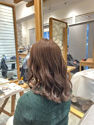 セミロング カラー 三浦 翔太のヘアスタイル