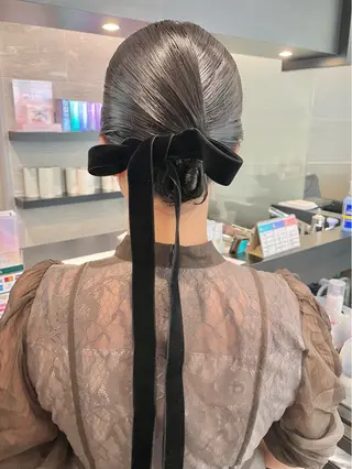 ミディアム ヘアアレンジ ダブルカラー🦖 /髪質改善⚡️しおりのヘアスタイル