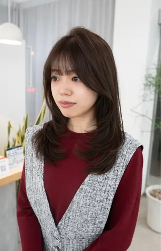ミディアム 瀬長なおみ U too e'sのヘアスタイル