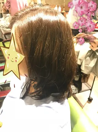 ミディアム カラー パーマ オオバ｜ 理想寄せのヘアスタイル