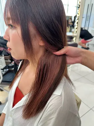 カラー Ancheri by flammeum戸塚店所属・ひな/ボブカット/ ブリーチなしWカラーのヘアスタイル