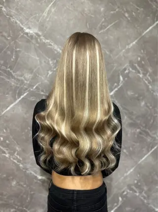 ロング RIN シールエクステのヘアスタイル