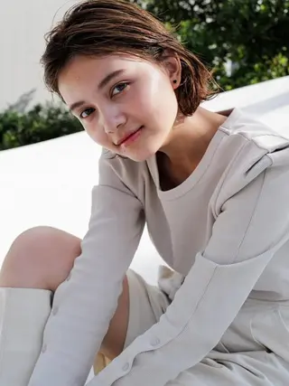 ミディアム カラー パーマ ヘアアレンジ cecil hair 難波店所属・髪質改善透明感カラー /SHOGO☀️のヘアスタイル