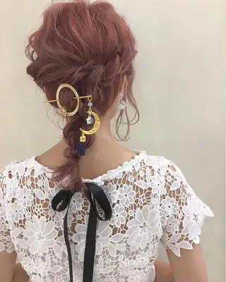 ミディアム ヘアアレンジ Tukka所属・柳澤 興輝のヘアスタイル