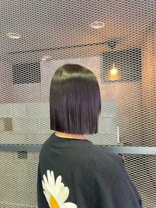ミディアム カラー 楠奥 結衣のヘアスタイル