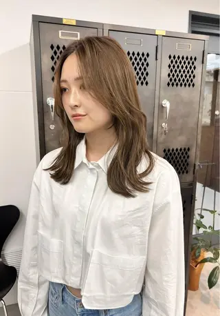 セミロング カラー 樫原裕二 /柔らかいカラーのヘアスタイル