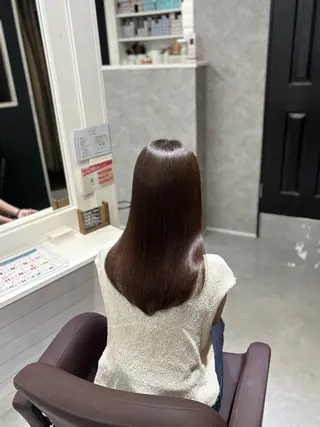 セミロング Aura 髪質改善＆韓国レイヤー所属・あい❤︎ /髪質改善/艶カラーのヘアスタイル