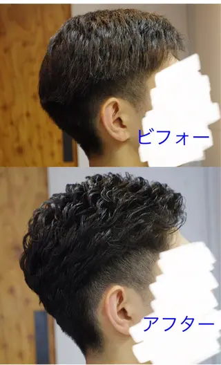 ショート パーマ メンズ LAVIE NEW STANDARD BARBER 秋葉原/神田店所属・LAVIE 秋葉原店のヘアスタイル