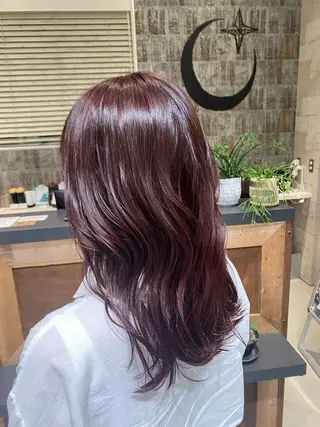 セミロング カラー The C 表参道所属・小顔ショートパーマ TheC西野瑛斗のヘアスタイル