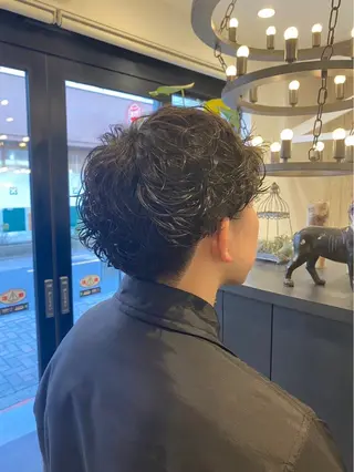 パーマ メンズ 飯田 真季のヘアスタイル
