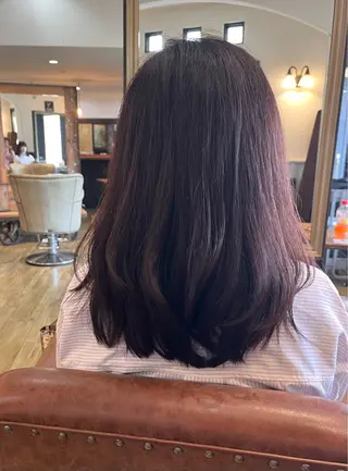 ロング 上坪 あずさのヘアスタイル