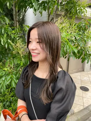 ロング 亀川蓮 Agu hairのヘアスタイル