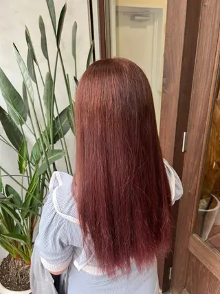 ロング カラー ブリーチカラー🦖 岡部木乃夏のヘアスタイル