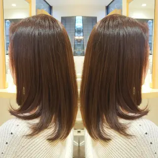 セミロング パーマ 美髪⭐︎髪質改善 井上　康司のヘアスタイル