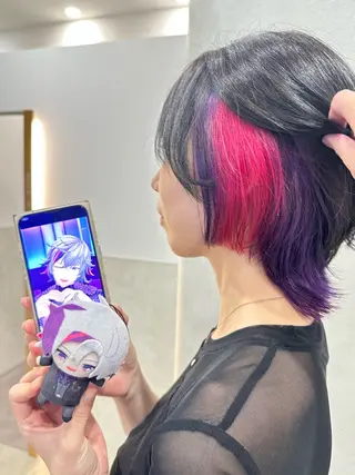 ショート カラー あらげ 🌈推しカラー🌈ᵕのヘアスタイル