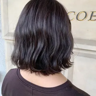 ミディアム カラー 竹下 実穂のヘアスタイル