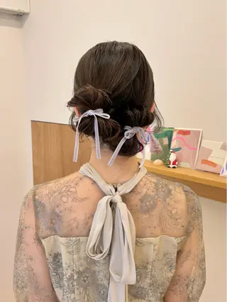 ミディアム ヘアアレンジ 武田美空🐇 ボブ/暖色カラー🌷のヘアスタイル