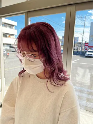 セミロング 吹田 駿 髪質改善縮毛矯正のヘアスタイル