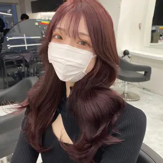 ロング カラー ヘアアレンジ SALOWIN 宇田川店所属・ブリーチなしトレンド SHUSAKUのヘアスタイル