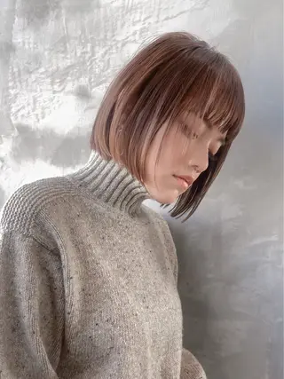 ショート カラー MISAKI🪐 縮毛矯正のヘアスタイル