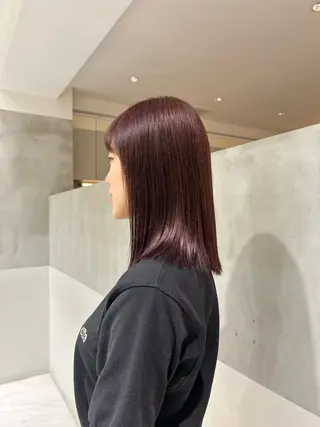 ミディアム カラー 艶感/ナチュラル 🌿マアヤのヘアスタイル