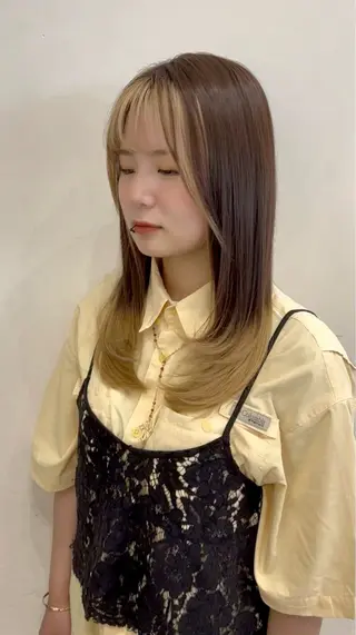 ロング カラー ayane🎀／ レイヤーカット💫のヘアスタイル