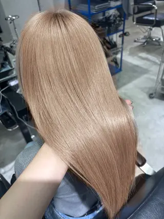 ロング ハイトーン♡ブリーチ ♡エクステ♡nanaのヘアスタイル