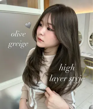 ロング oto🎀×美髪× シースルー前髪🤍のヘアスタイル