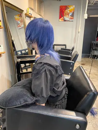 セミロング カラー ヘアアレンジ inq sakae所属・りん🌷︎名古屋 透明感カラー/カットのヘアスタイル