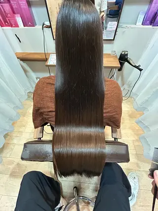 ロング カラー 内村 樹のヘアスタイル