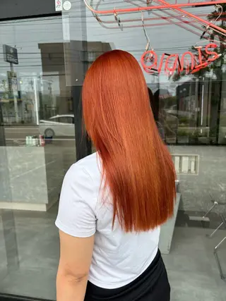 ロング カラー 長谷川 湧のヘアスタイル