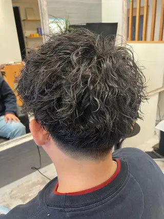 パーマ メンズ メンズ特化/パーマ/ フェードWATARUのヘアスタイル